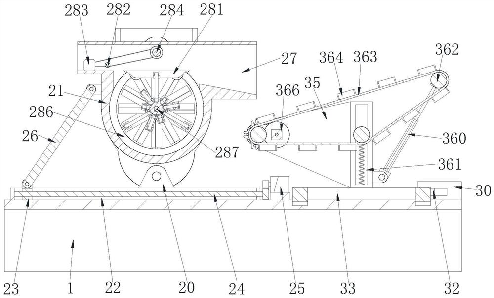 Stirring and conveying integrated system for commercial concrete