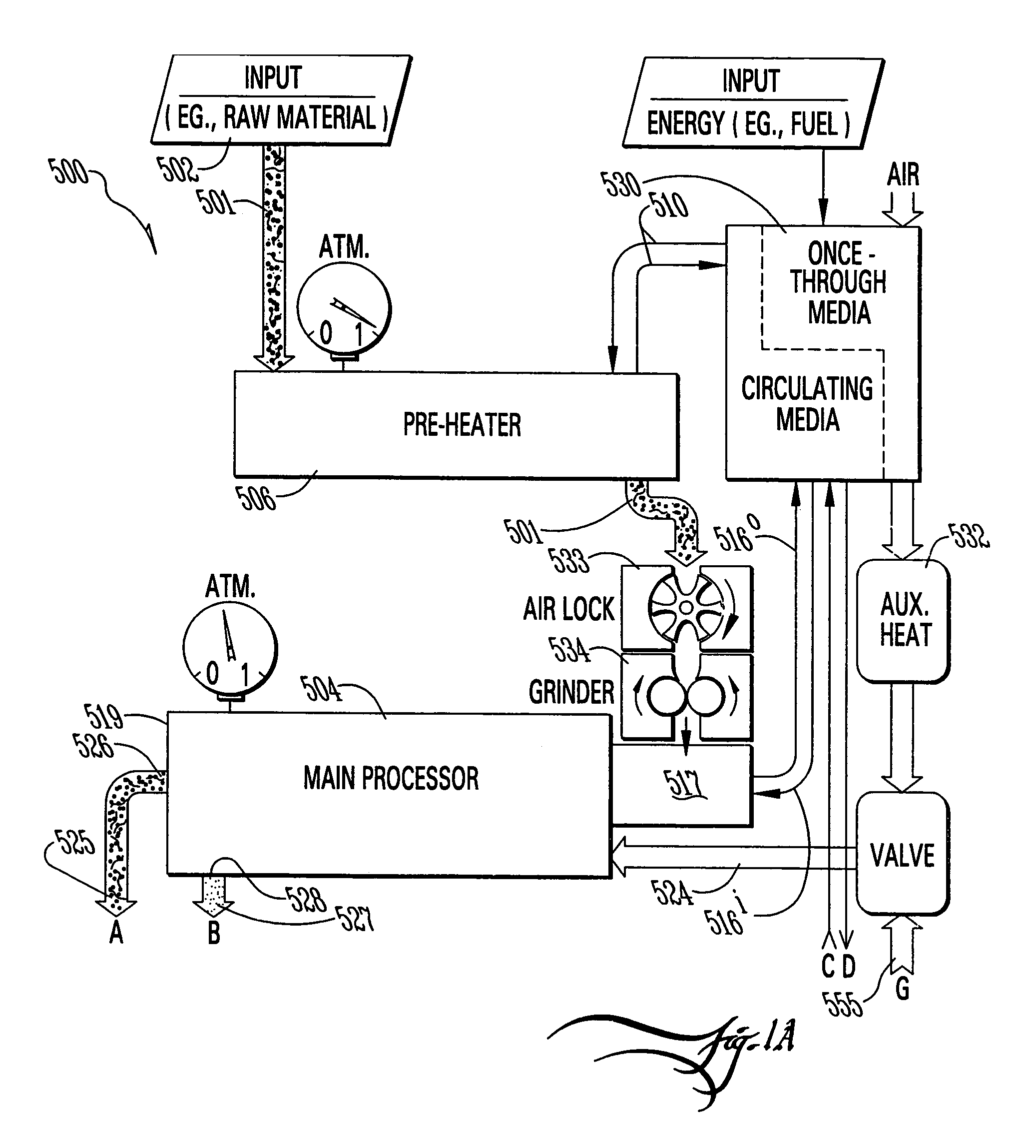 Vacuum treatment of waste stream with anti-incrustation measures