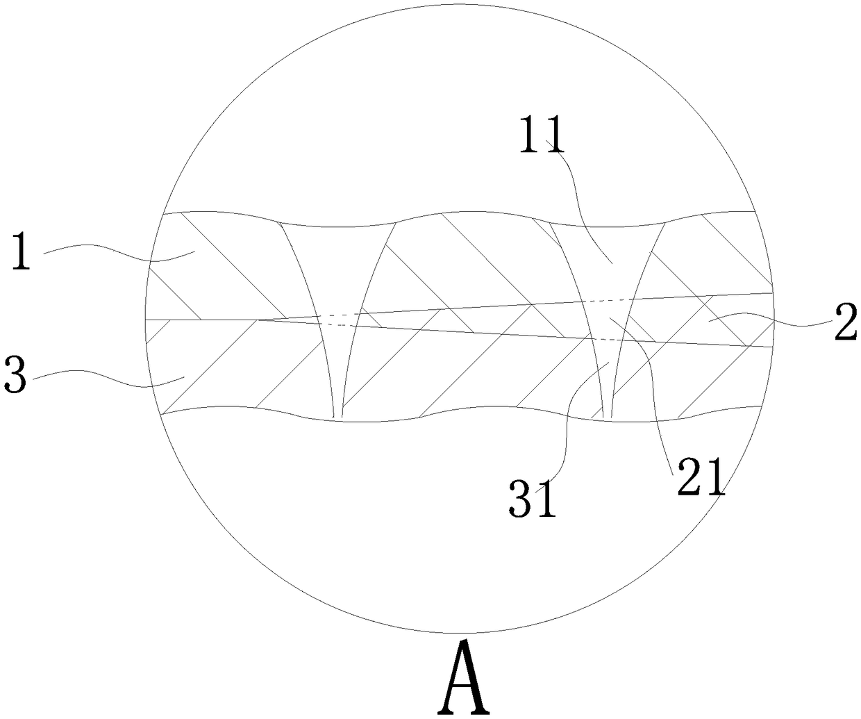 Multilayer concave-convex embossed non-woven fabric and production method thereof