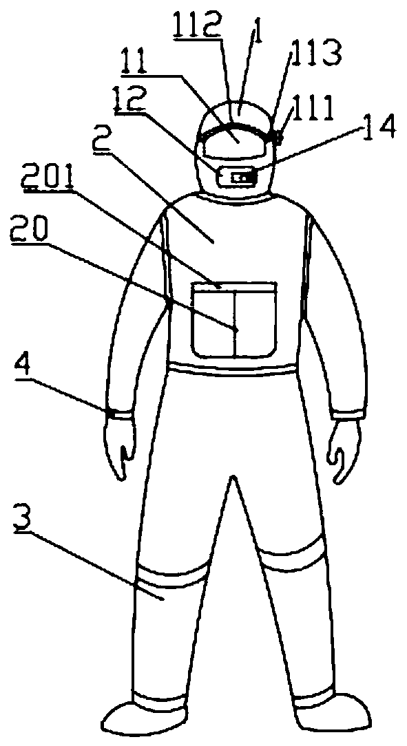 Special internal medicine protective garment with antibacterial and radiation-proof functions