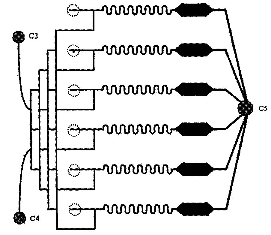 Integrated micro-fluidic chip used for fluorescence detection of enzyme catalysis product and application thereof