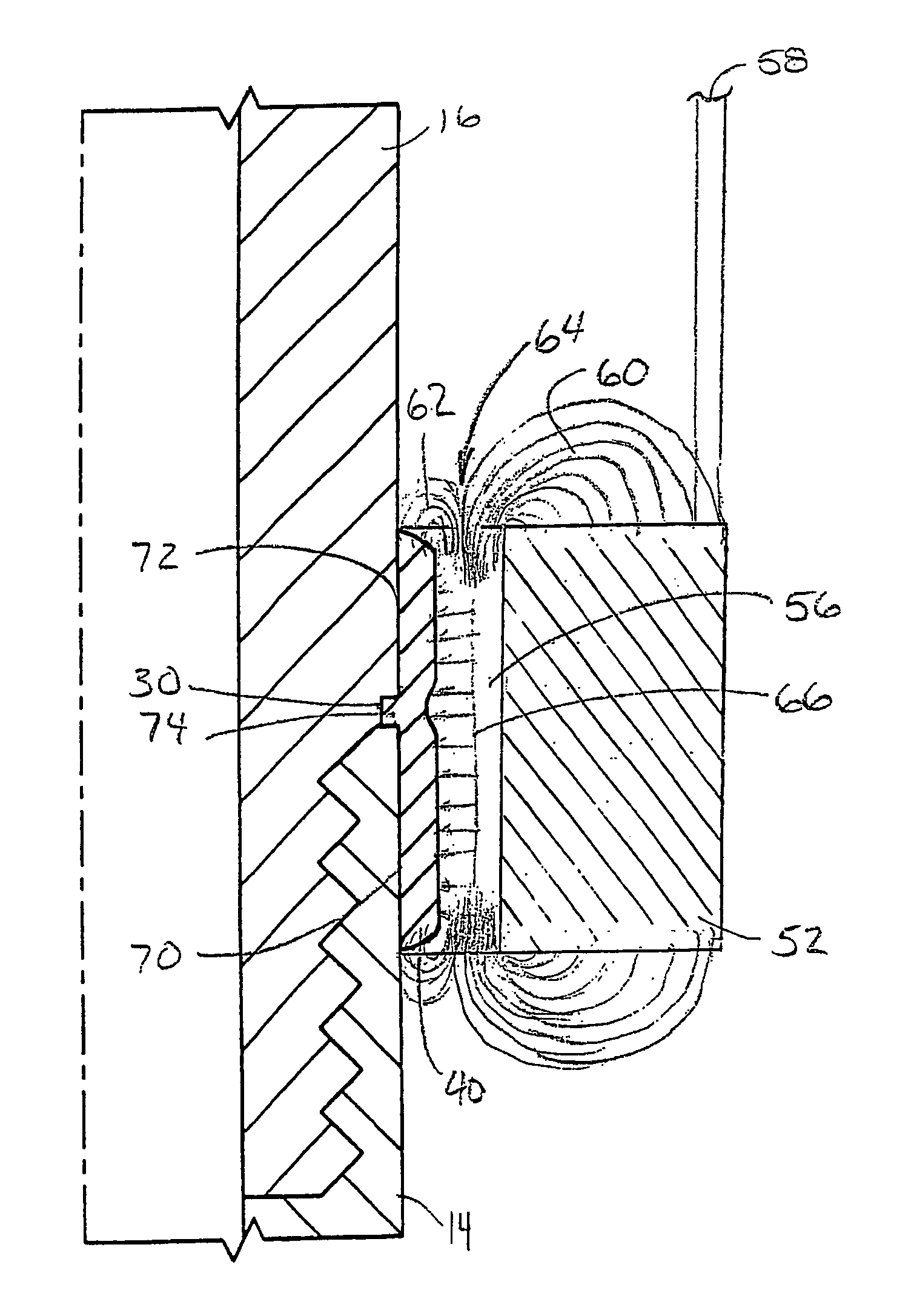 Magnetic impulse applied sleeve method of forming a wellbore casing