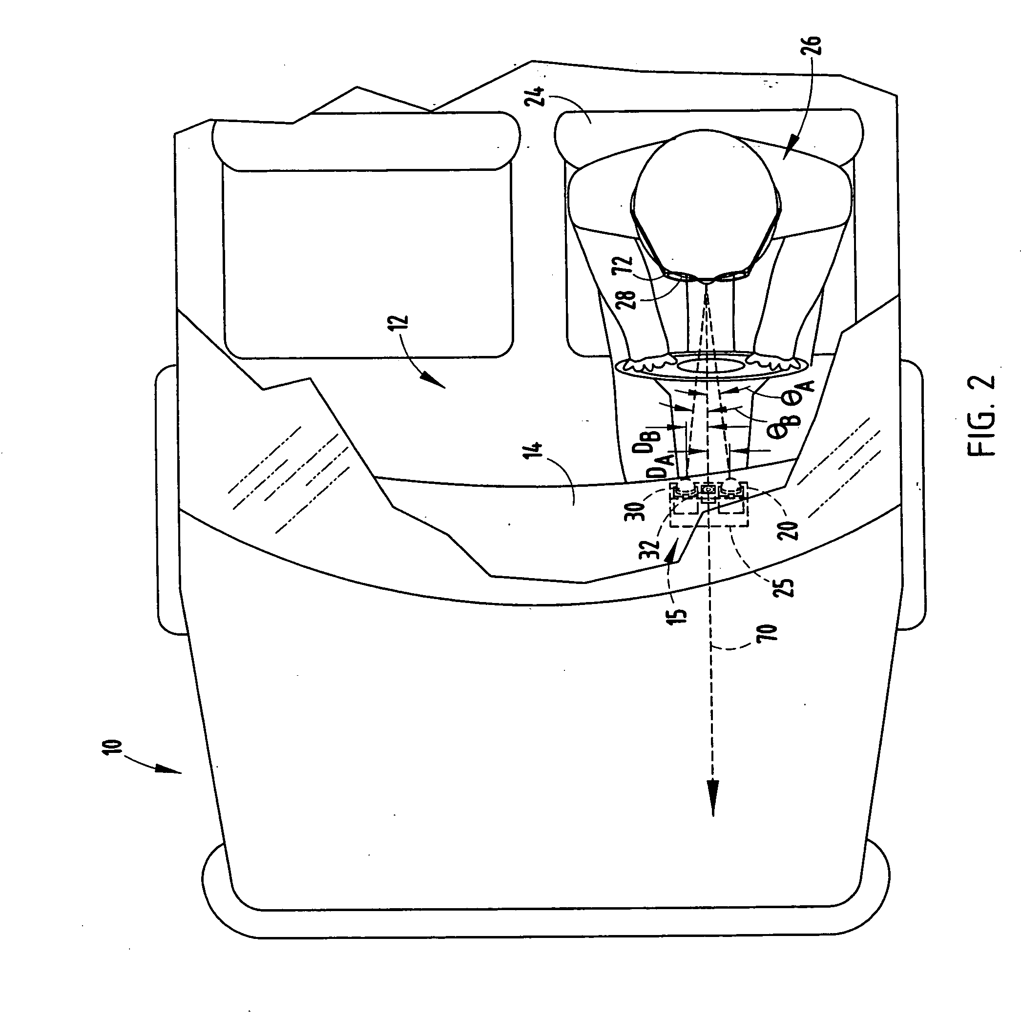 Illumination and imaging system with glare reduction and method therefor