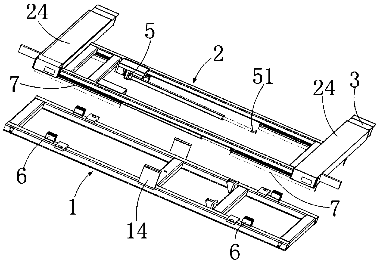 Base structure and transition device