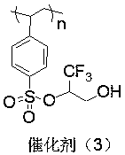 A kind of immobilized fluorine-containing alcohol and its preparation method and application