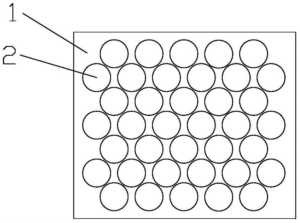 Structure for fixing stainless steel tubes in waste gas treatment tube