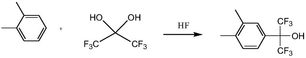 Preparation method of 2-(3,4-xylyl)-1,1,1,3,3,3-hexafluoro-2-propanol