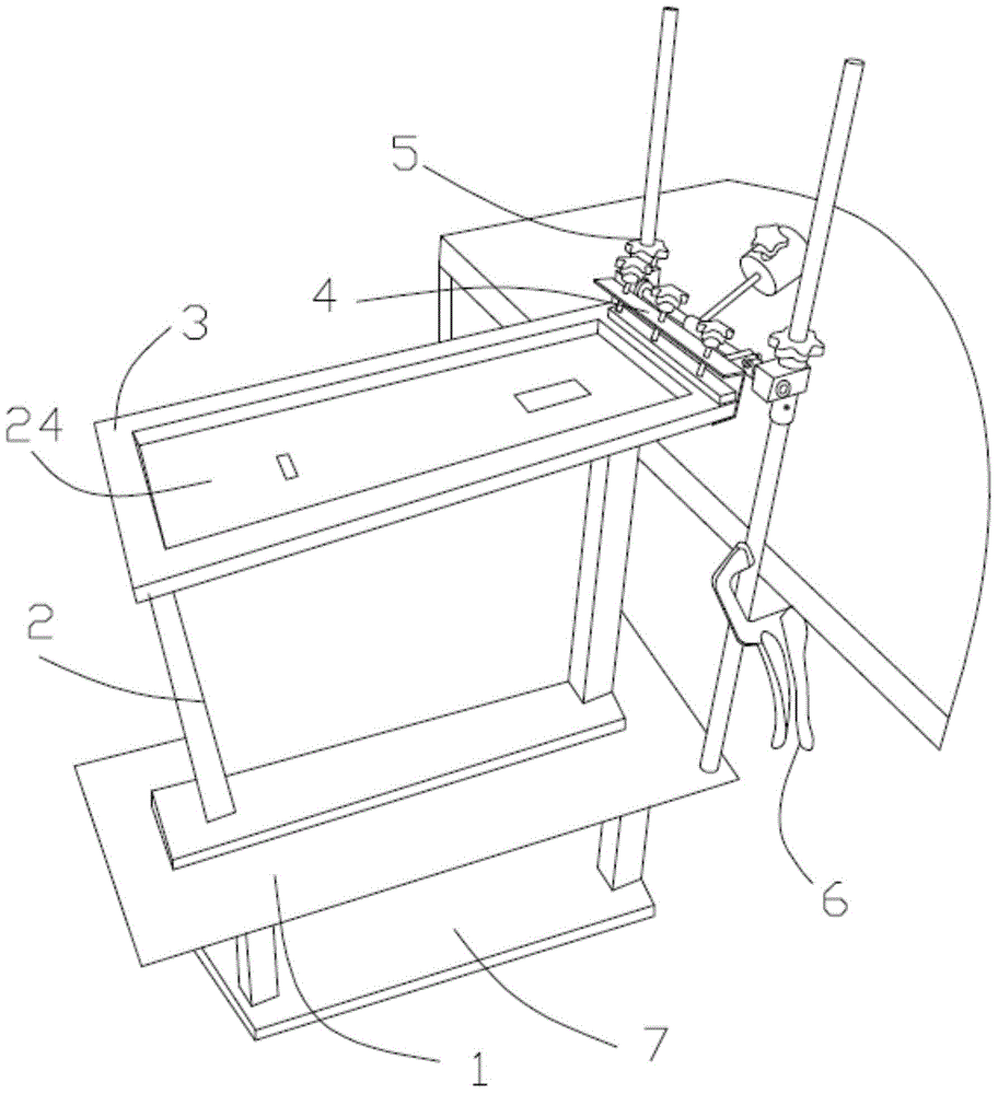 High-efficiency printing device for large component panel