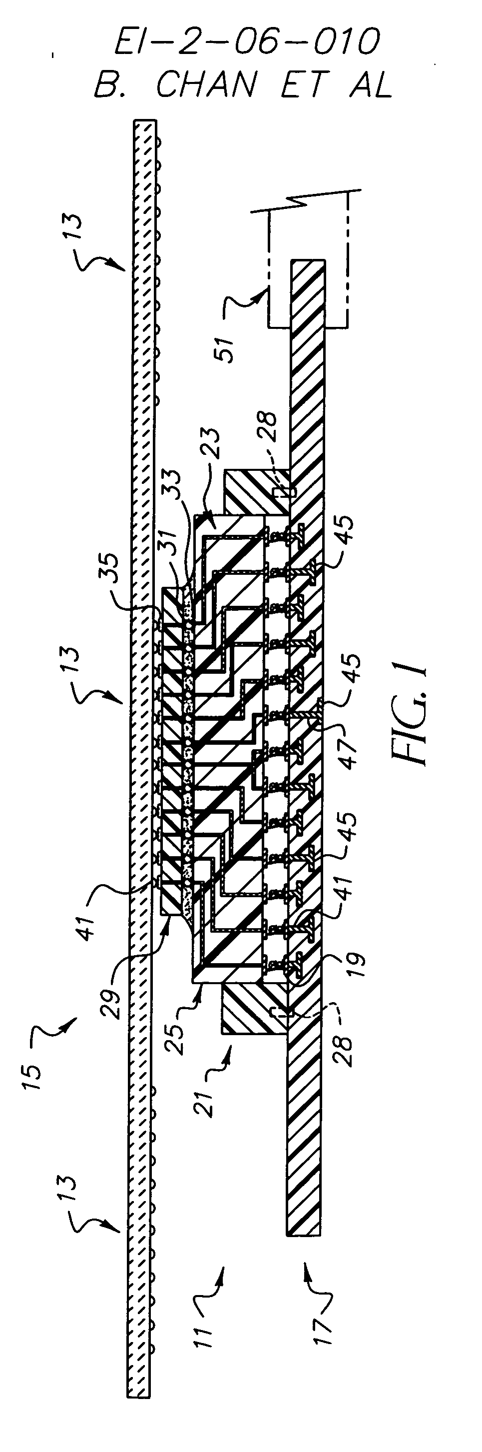 Interposer and test assembly for testing electronic devices