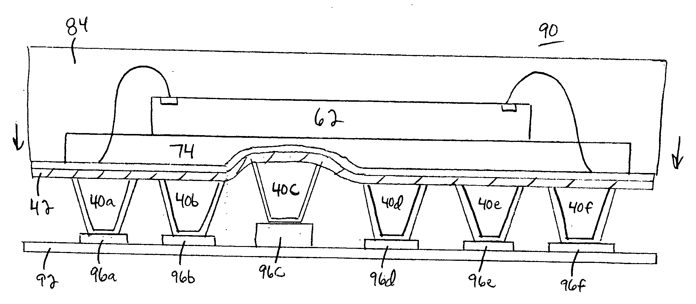 Microelectronic packages and methods therefor