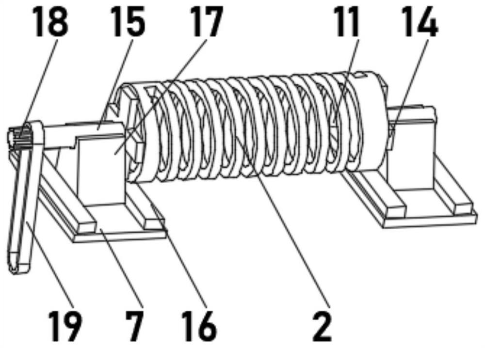 Printing and dyeing airing device