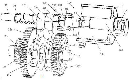 Transmission gear shifting device