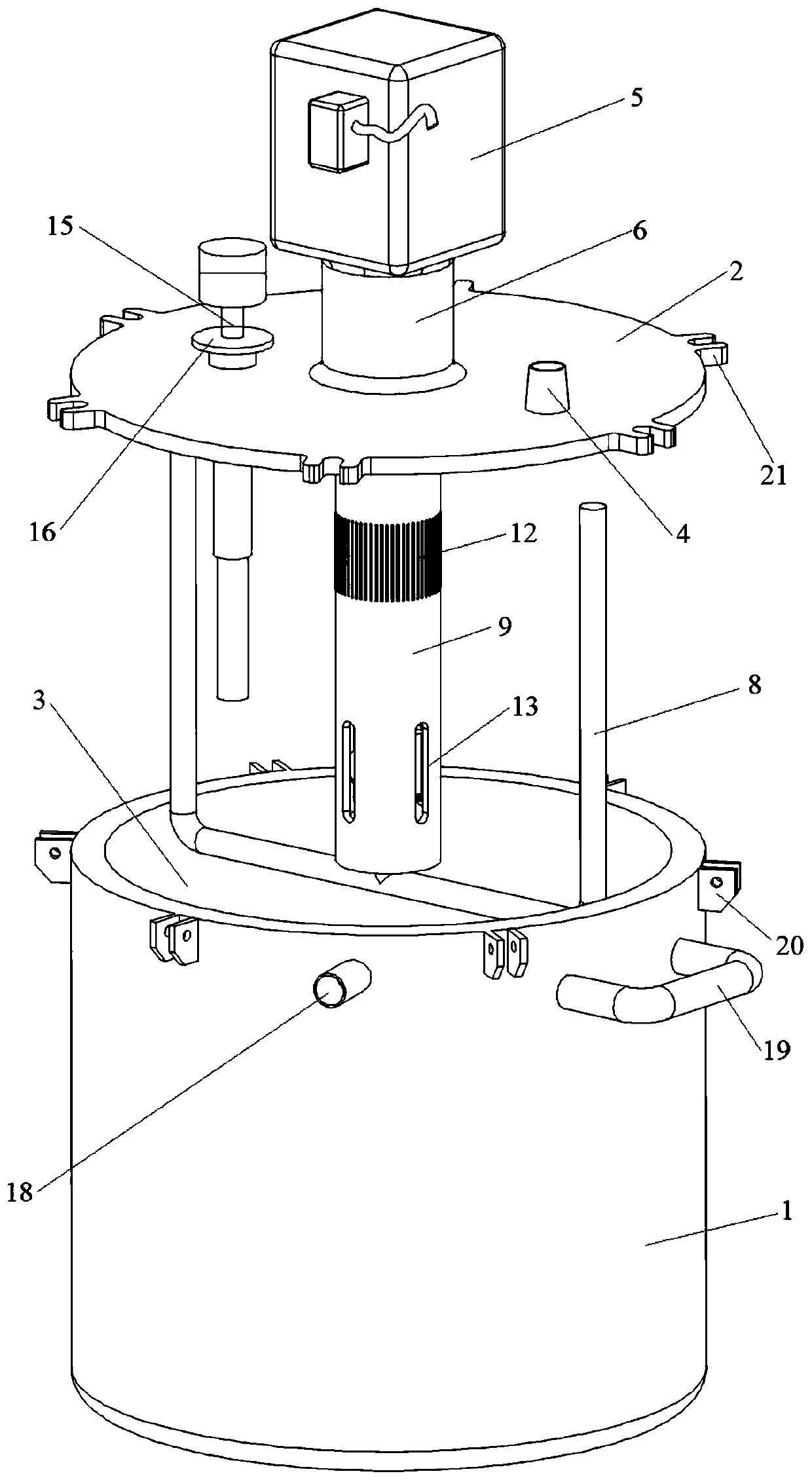 Lithium battery slurry defoaming and grinding method and device