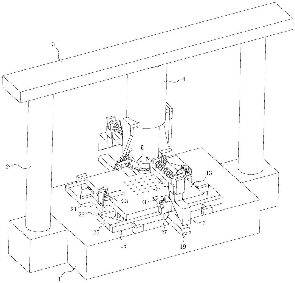 Stamping device capable of automatically correcting and stamping workpieces