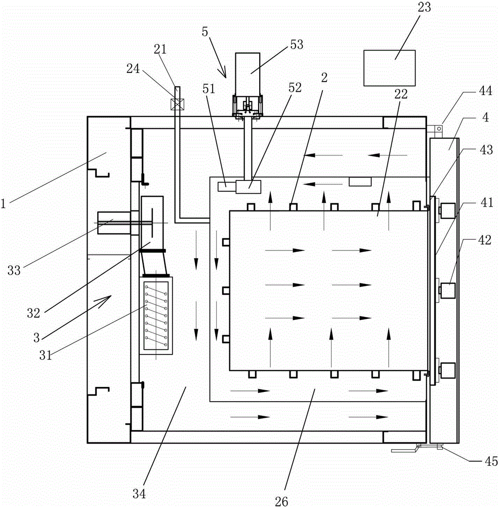 Vacuum oven capable of heating fast