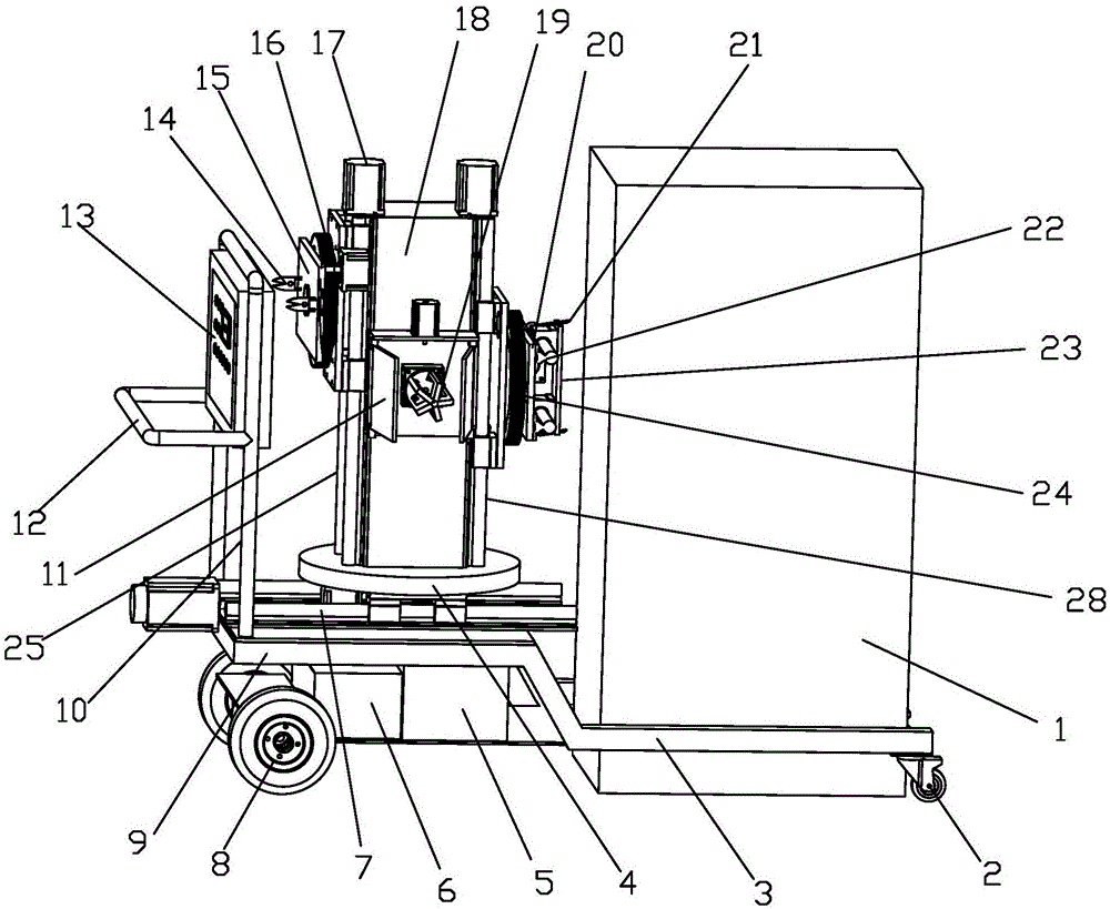 Automatic mobile cotton bale and cotton sampling device and sampling method thereof