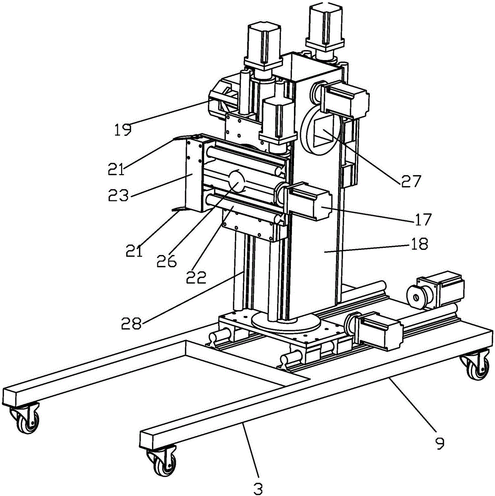 Automatic mobile cotton bale and cotton sampling device and sampling method thereof