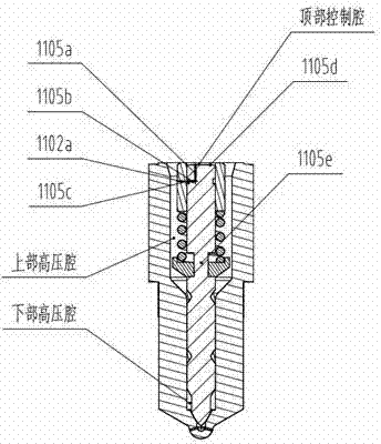 Energy-saving high-pressure common-rail electronic-control oil injector