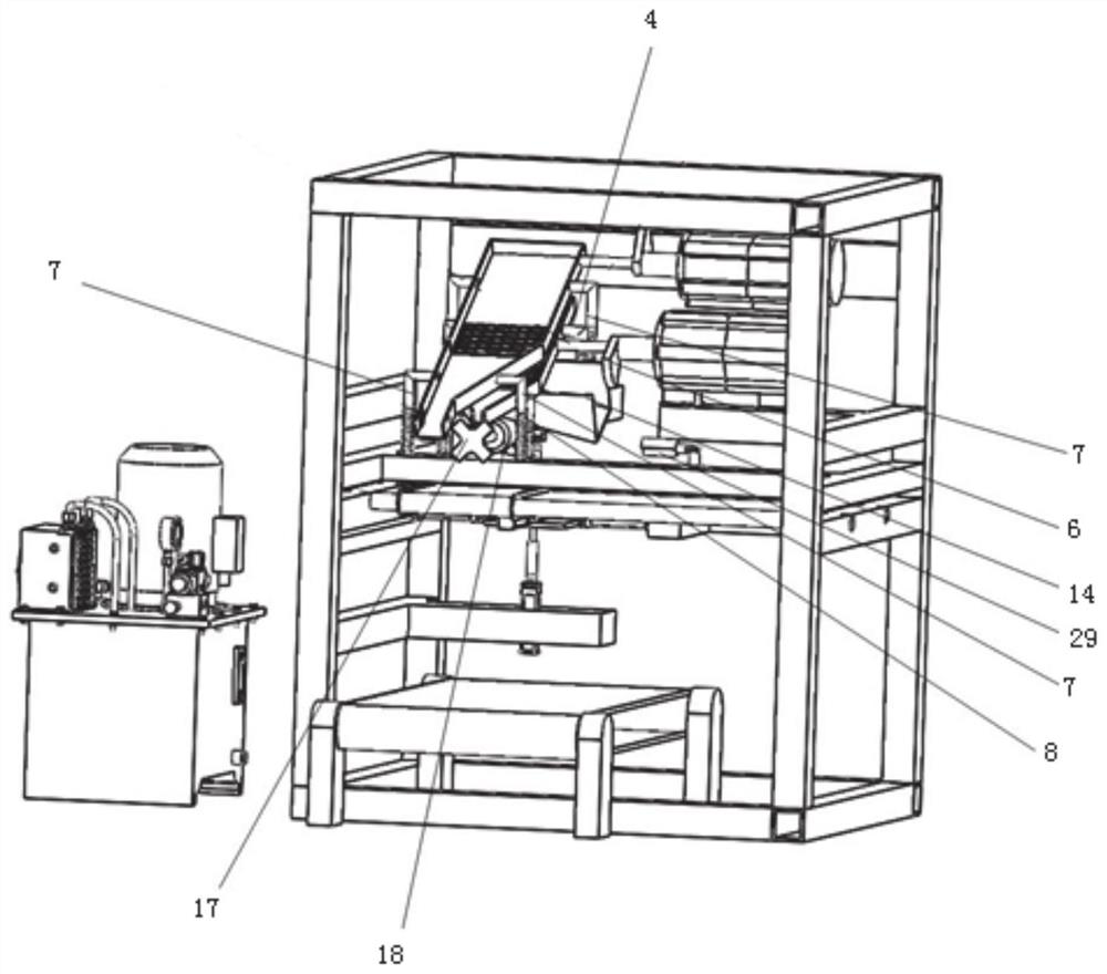 A kind of automatic test device and working method of rock and soil block point load