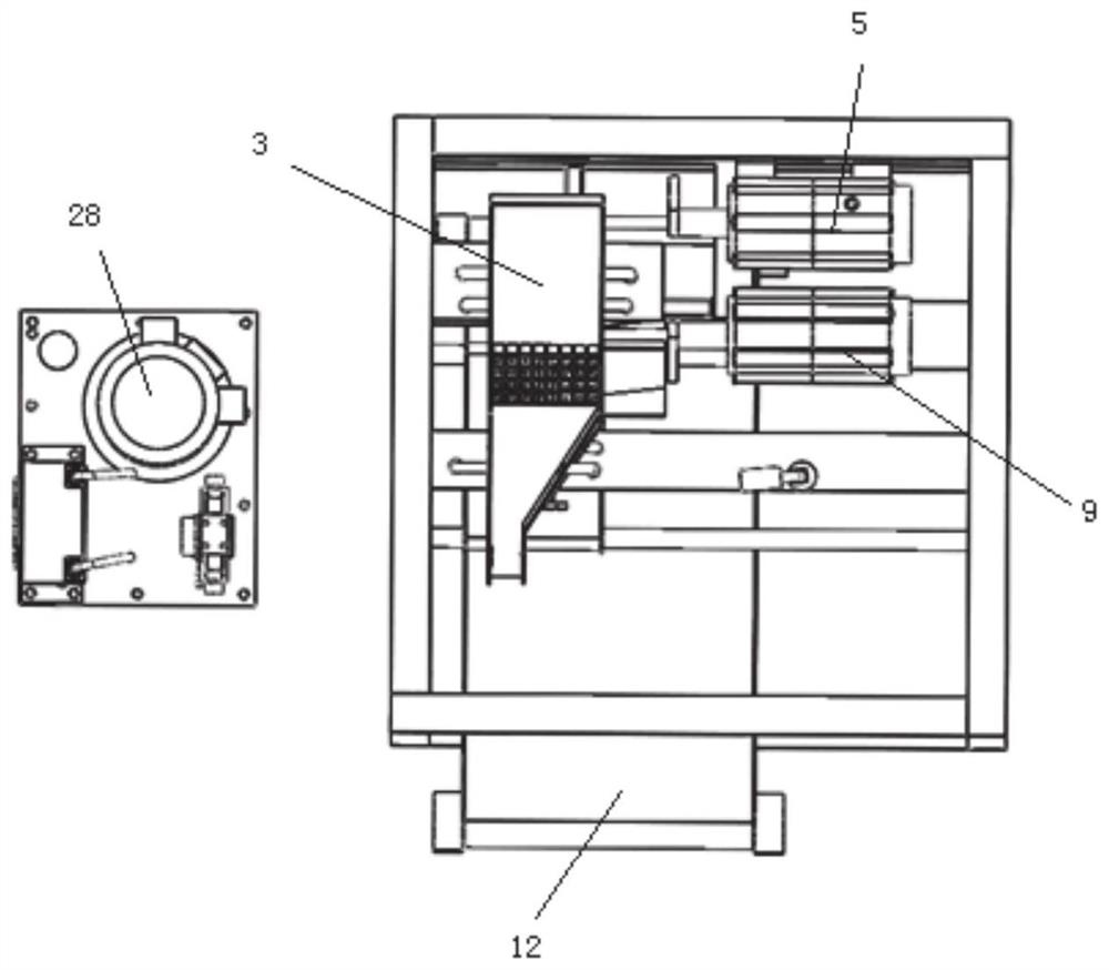 A kind of automatic test device and working method of rock and soil block point load