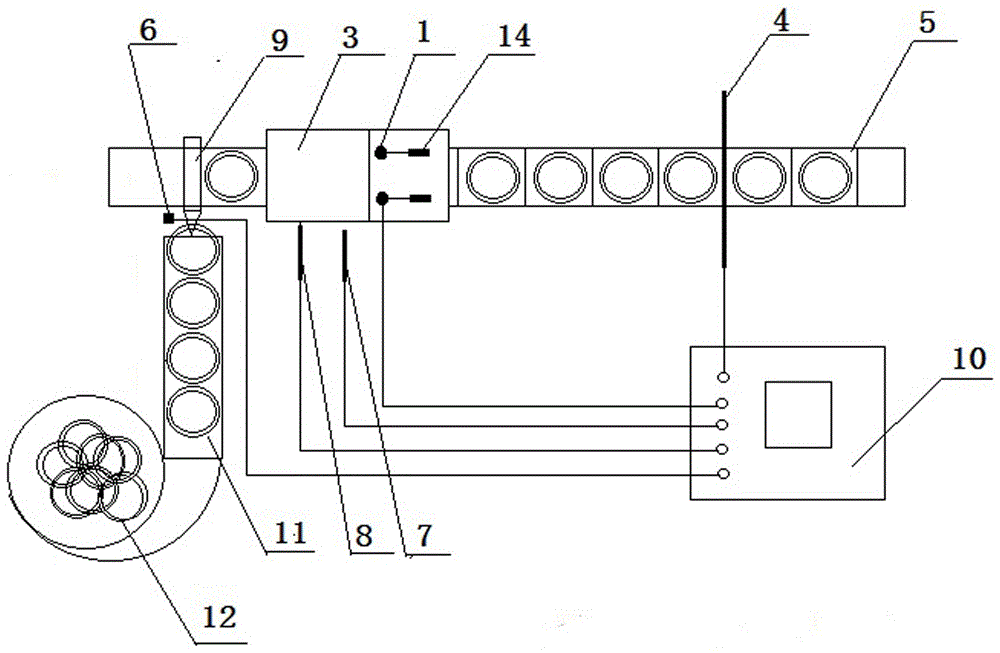 Empty packing and condom pressing automatic detecting device and detecting method in condom sealed packing process