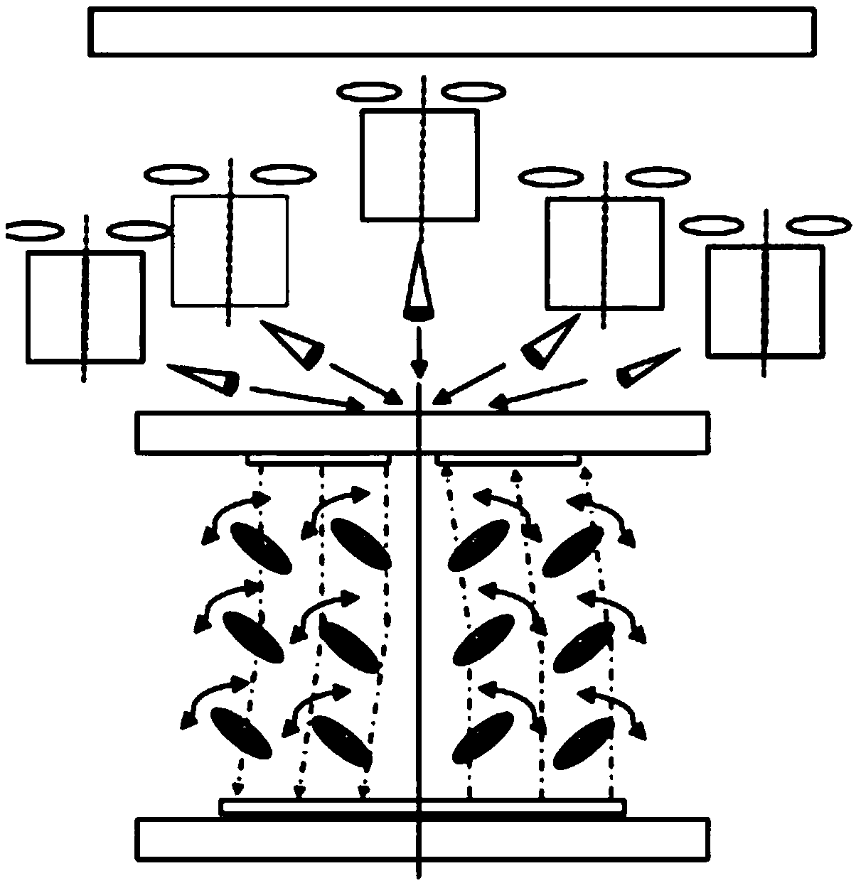 Light emitting direction controllable liquid crystal spatial light modulator