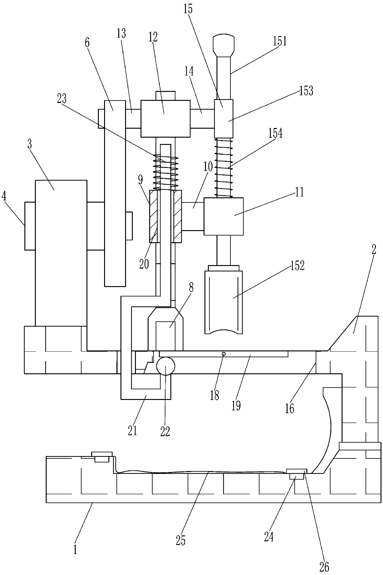 Sorgho stalk section head subsection cutting equipment