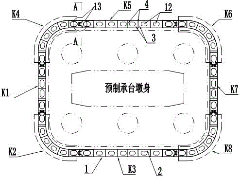 Construction method and cofferdam of double-wall locking steel casing cofferdam without internal support