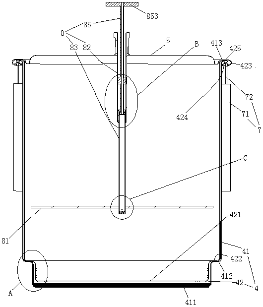 Pressing plate externally-driven decoction barrel and decoction method of traditional Chinese medicine