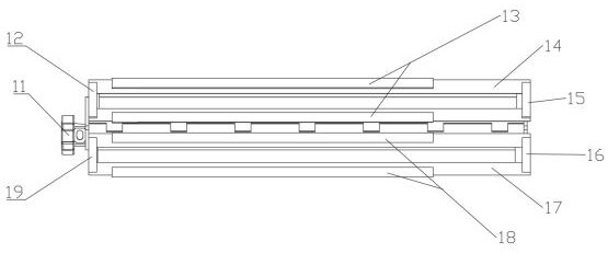 A hinged double propulsion beam propulsion mechanism