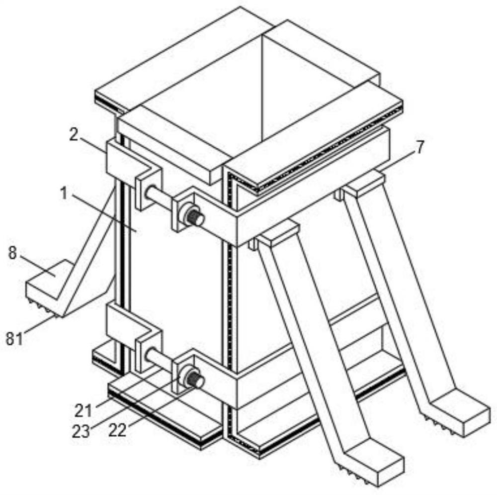 High-strength building template for supporting