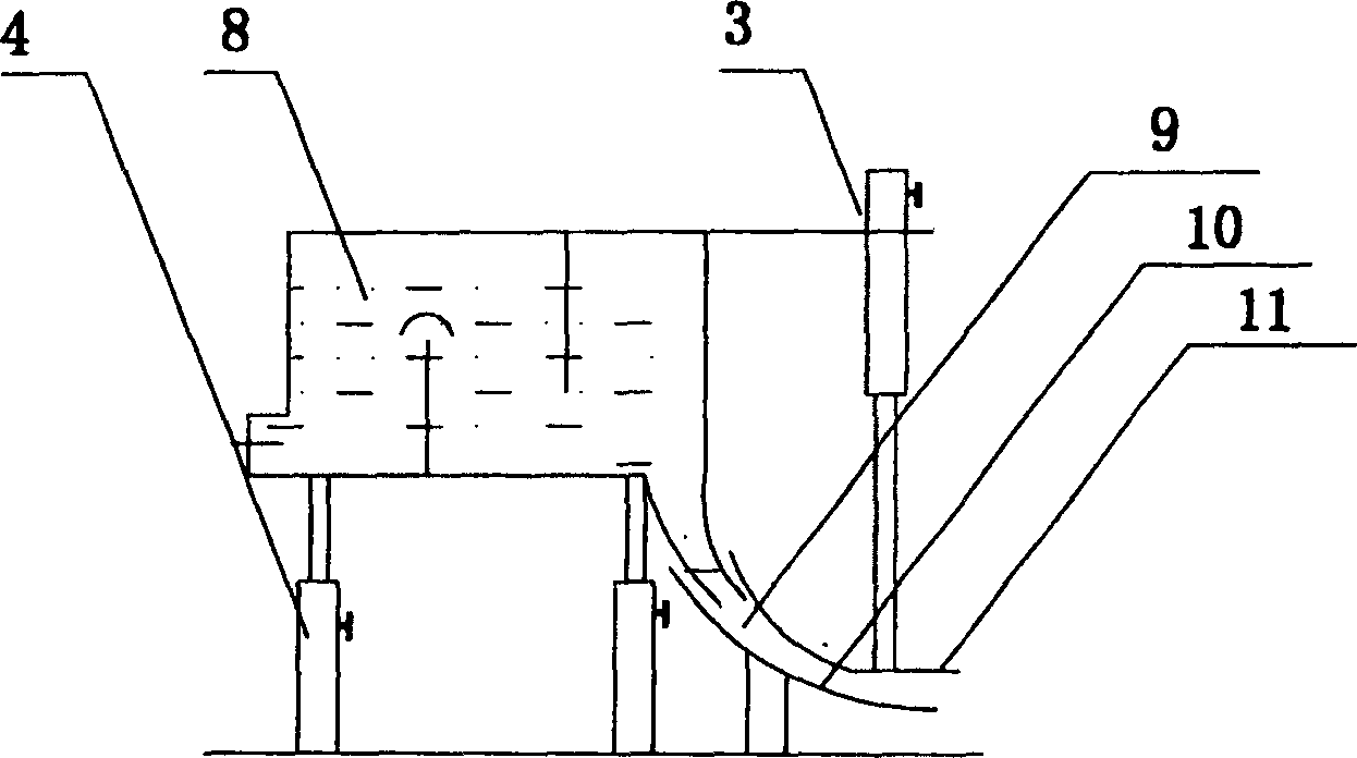 Sidestream fourdrinier papermaking machine