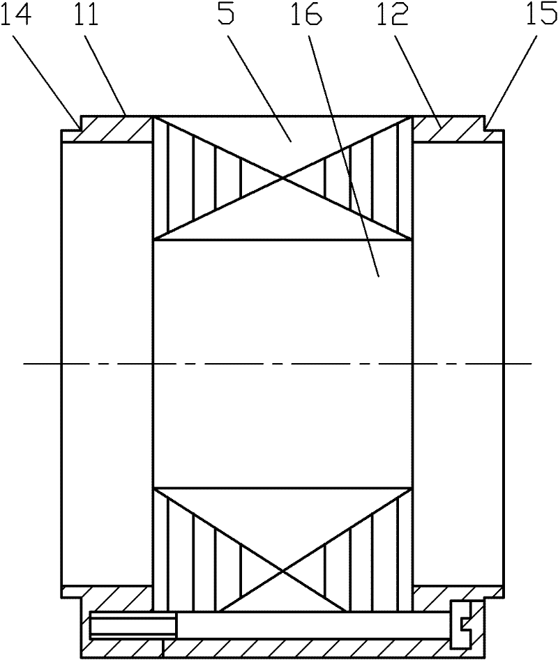 A square motor without casing