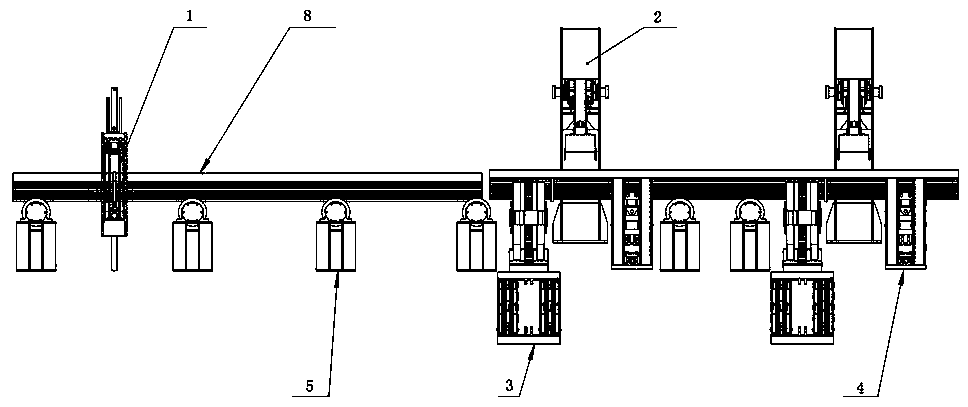 Angle steel collecting system and collecting method thereof