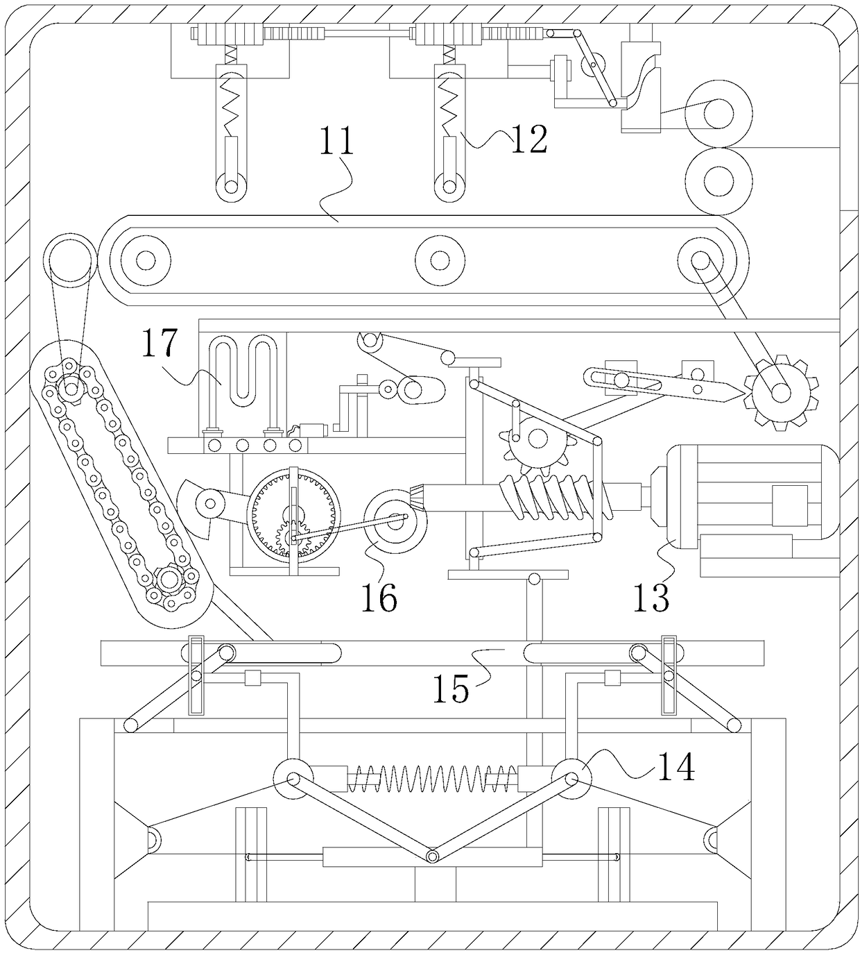 Reeling device for warp knitting machine