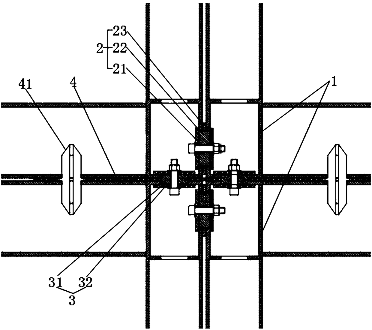 Connecting assemblies for multi-layer modular building