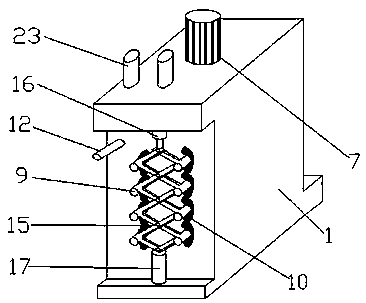 Roller paint device for organic composite insulator and roller paint process of organic composite insulator