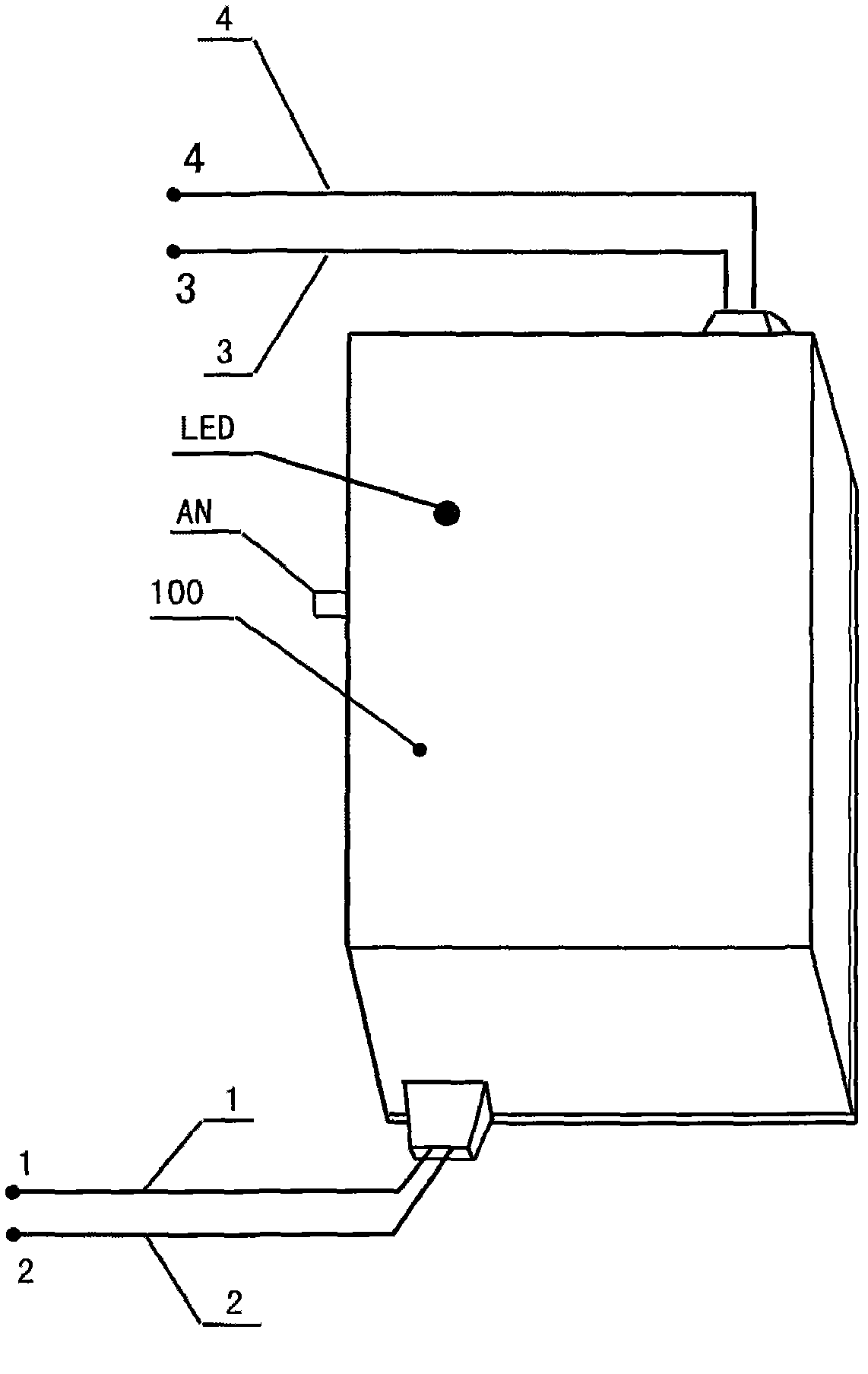 Automatic household power supply switch having electricity limiting function and anti-lightning function