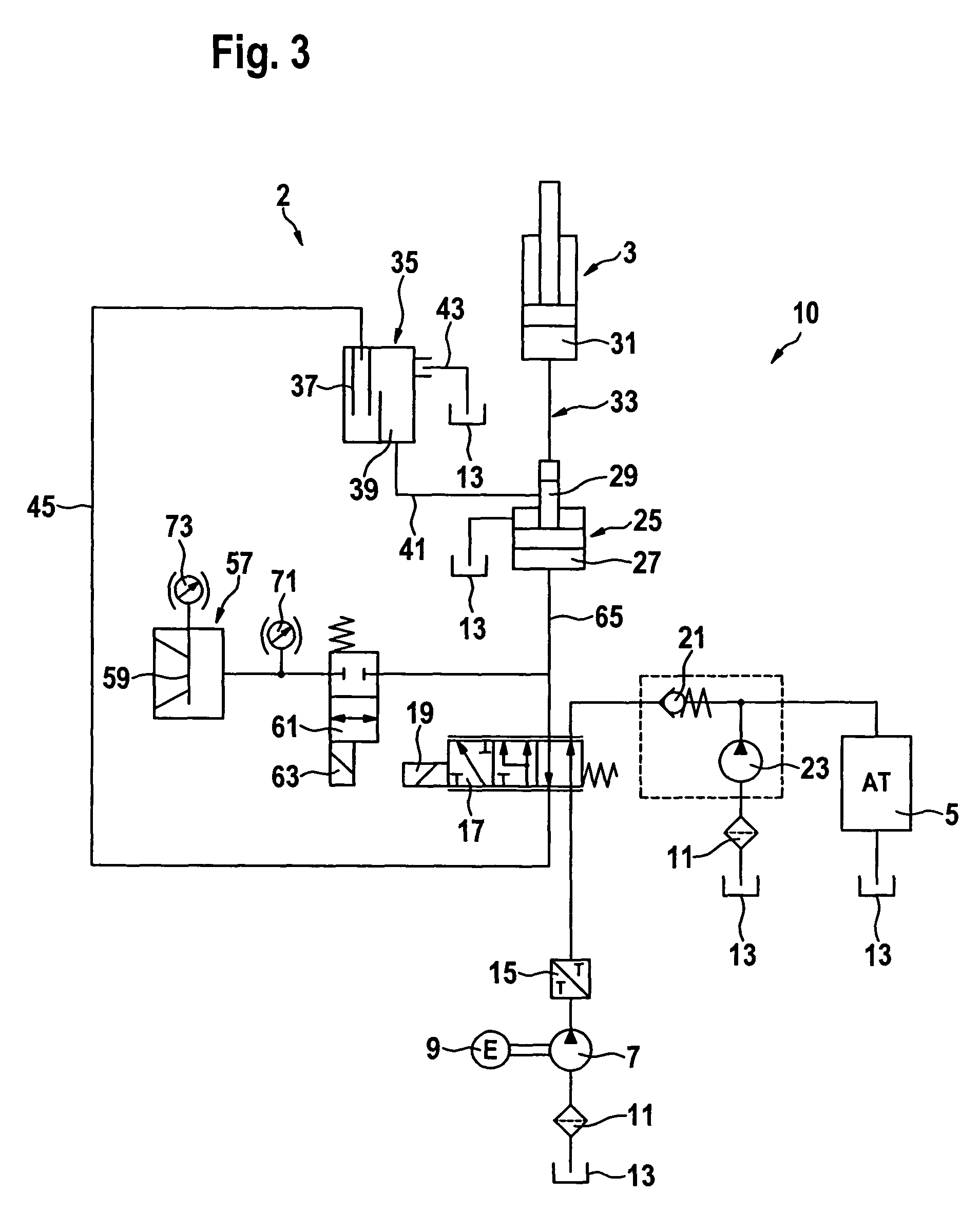 Hydraulic circuit for controlling a hybrid clutch and an automatic transmission of a motor vehicle