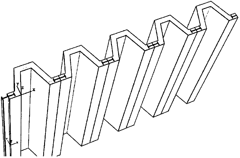 Precast U-shaped plate pile with mixed structure of steel and concrete