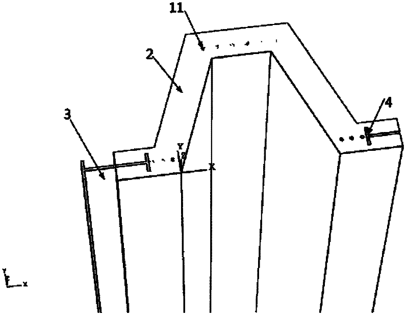 Precast U-shaped plate pile with mixed structure of steel and concrete