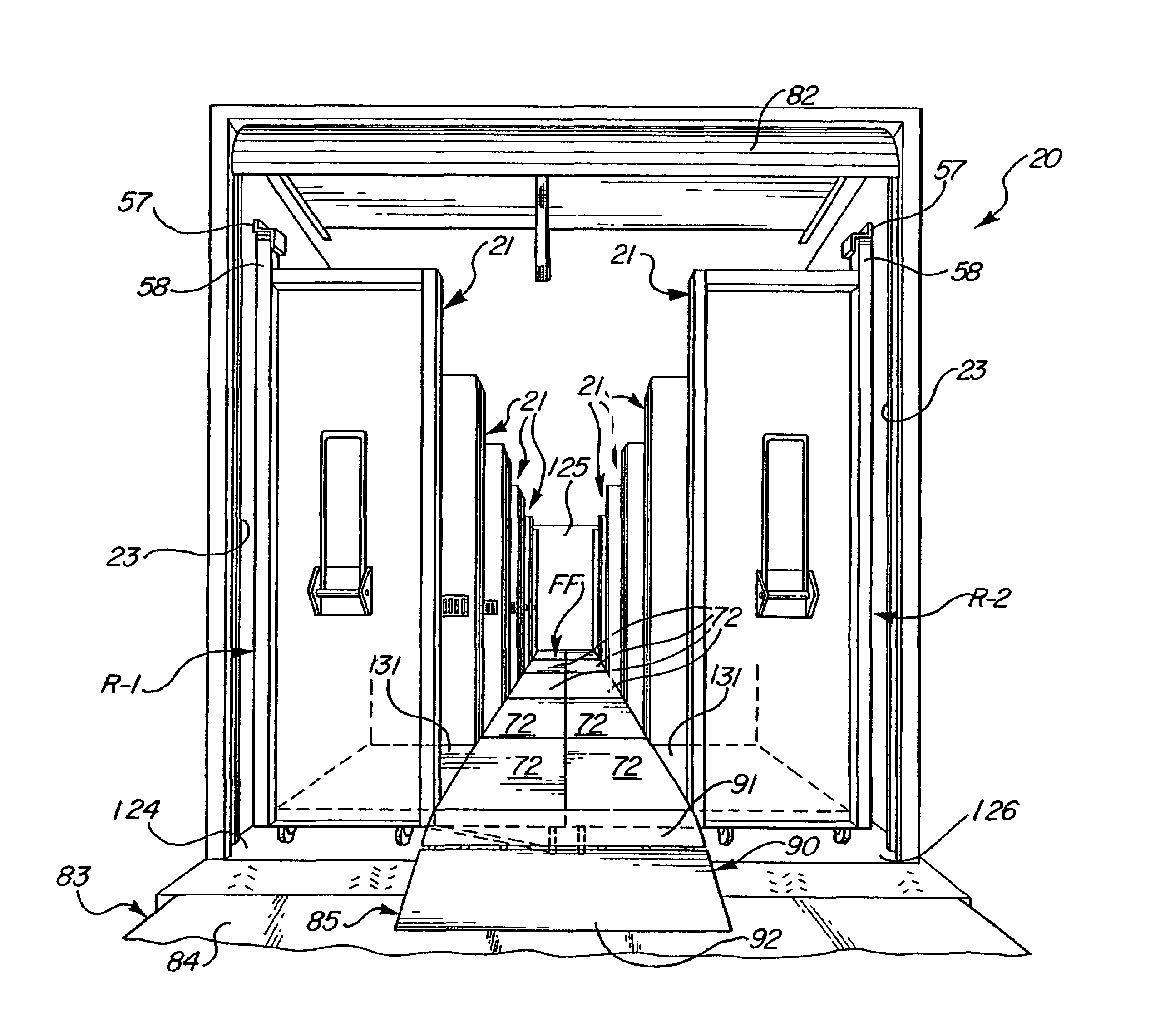 Transport carts configured to be locked to the sidewalls of a transportation vehicle for distributing product