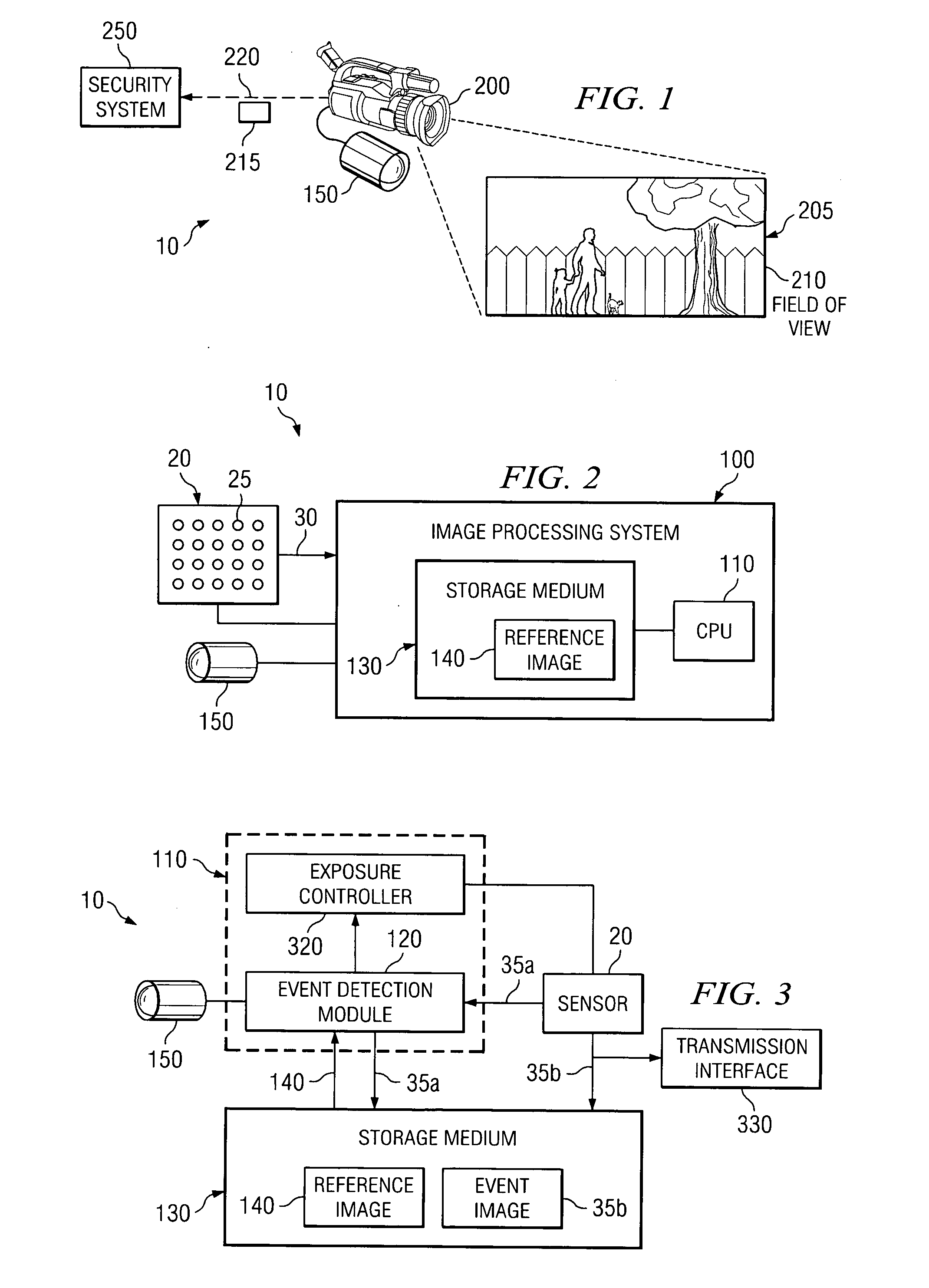 Imaging surveillance system and method for event detection in low illumination