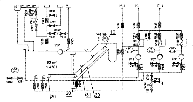 Guide mechanism for scum scraping chain