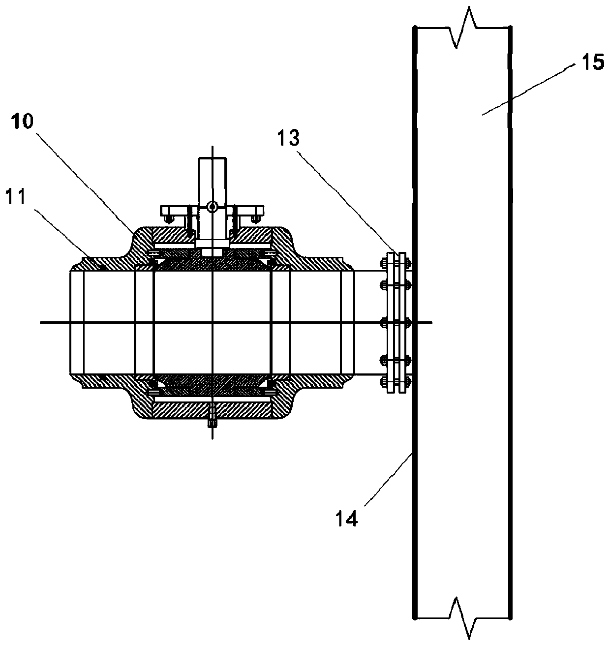 High-pressure gas and liquid flushing device and method for treating mud cake of cutter head of shield tunneling machine