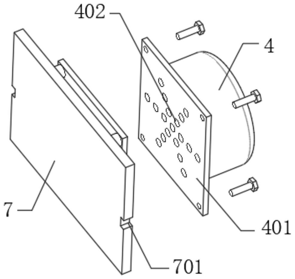 A rapid positioning and installation assembly of a communication terminal device