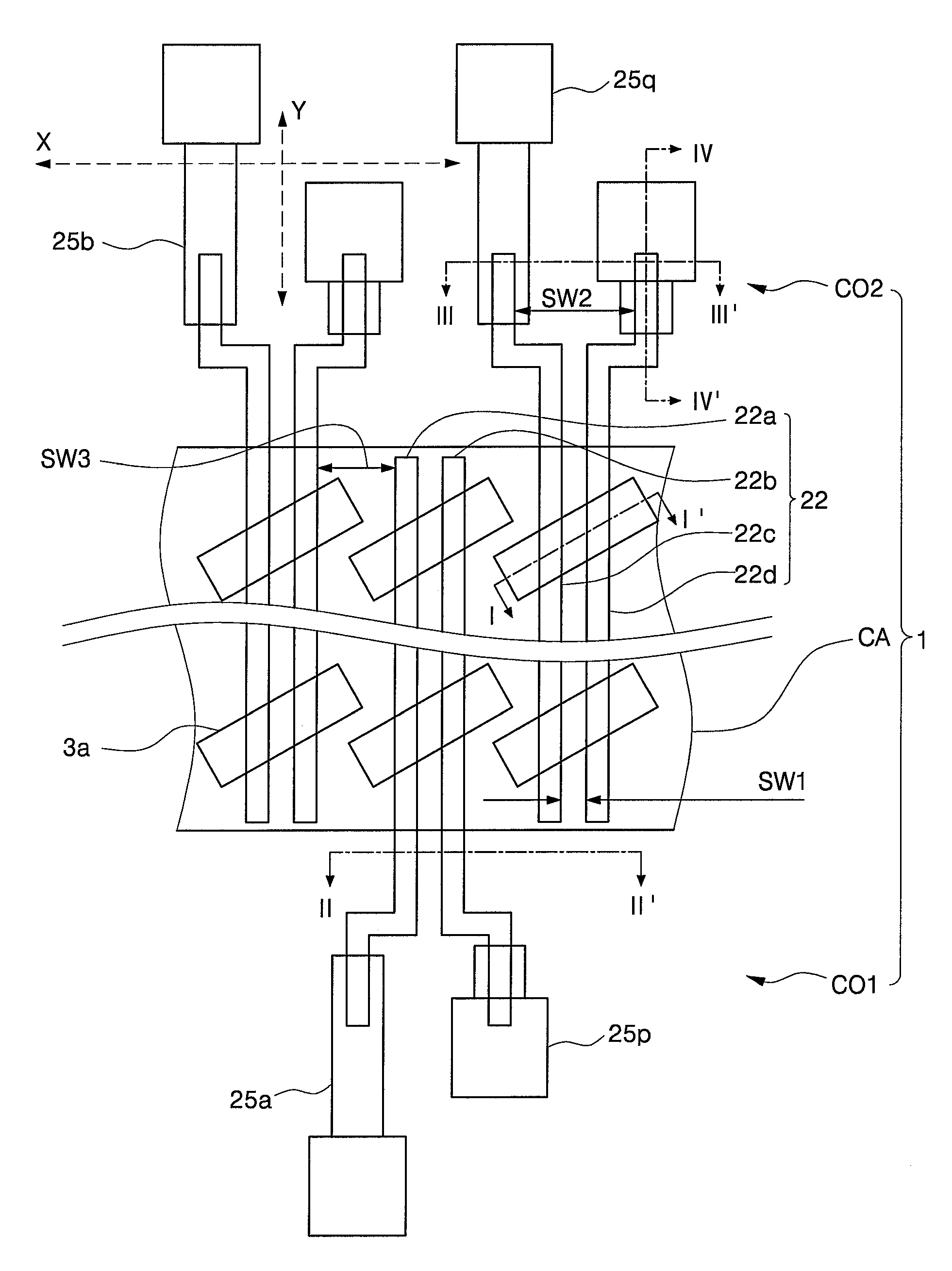 Semiconductor device including conductive lines with fine line width and method of fabricating the same