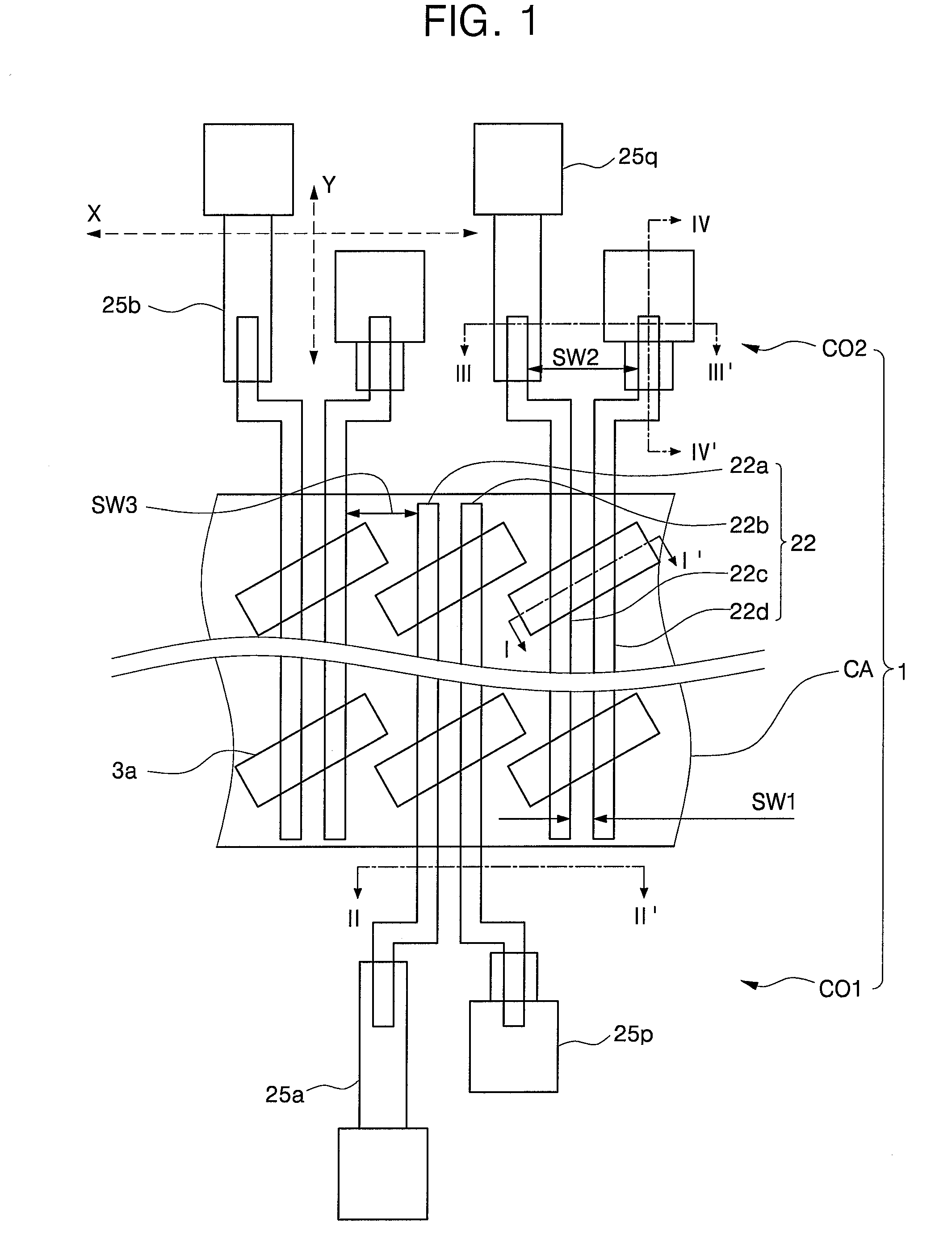 Semiconductor device including conductive lines with fine line width and method of fabricating the same