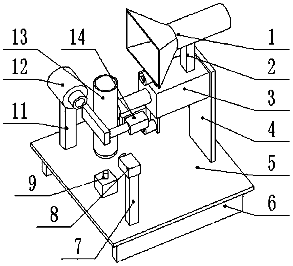 Test tube shaking device for medical tests