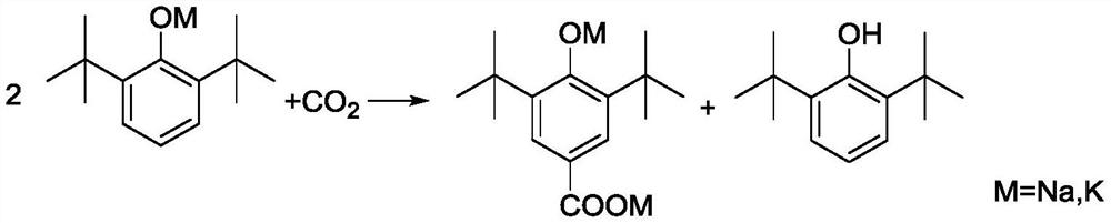 The production method of 3,5-di-tert-butyl-4-hydroxybenzoic acid